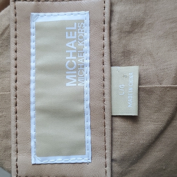 MICHEAL KORS- LEATHER JACKET - Picture 10 of 12